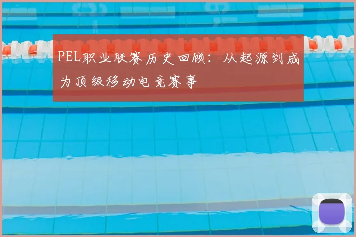 PEL职业联赛历史回顾:从起源到成为顶级移动电竞赛事